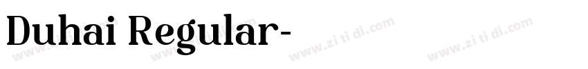 Duhai Regular字体转换